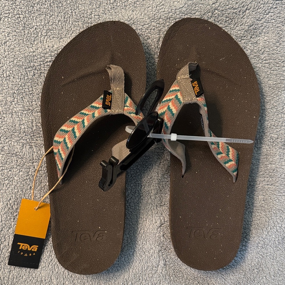 Teva Charcoal and Patterned Sandals